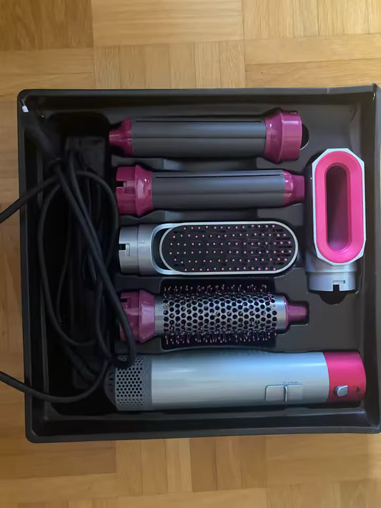 ¡BASTA DE PERDER HORAS! EL CEPILLO 5 EN 1 QUE TE DA 5 LOOKS EN 5 MINUTOS. ¡STOCK LIMITADO!