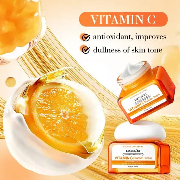 CREMA FACIAL BLANQUEADORA E ILUMINADORA CON VITAMINA C