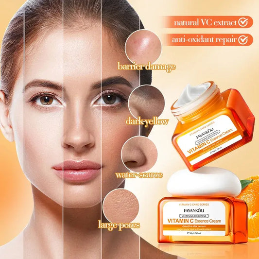 CREMA FACIAL BLANQUEADORA E ILUMINADORA CON VITAMINA C